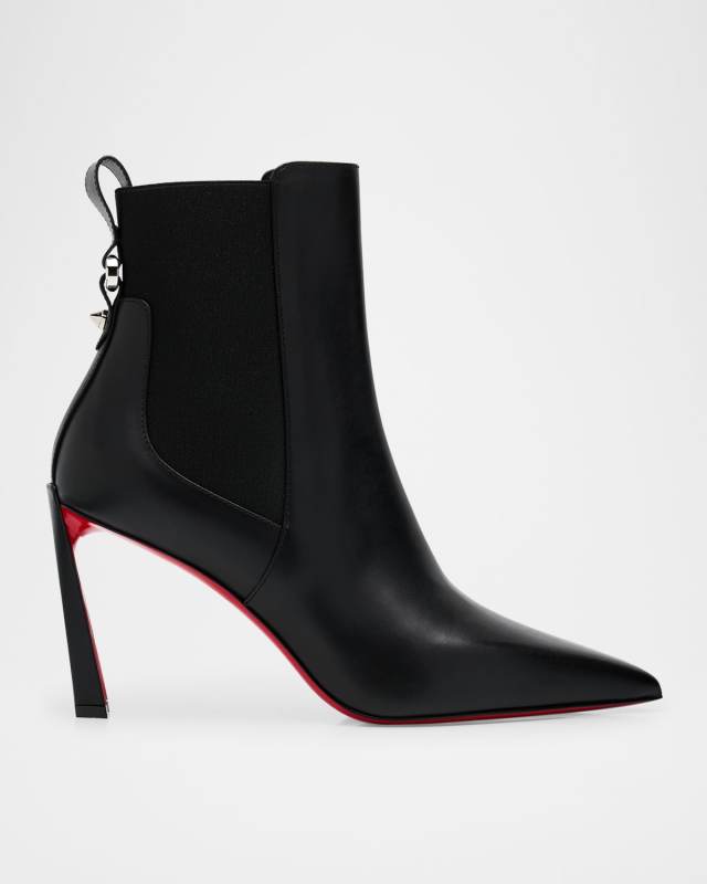 Condodo Leather Red Sole Ankle Boots